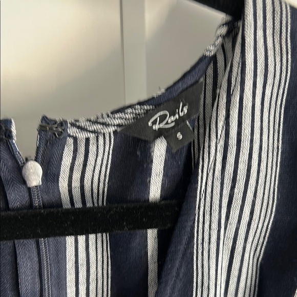 Rails Striped Navy and White Jumpsuit | Small - Picture 5 of 5